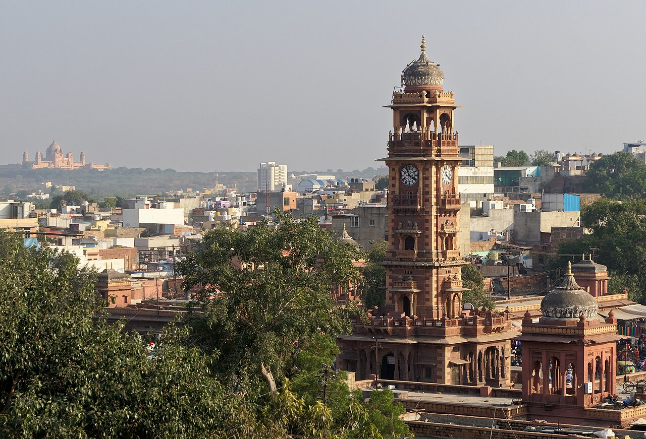 Clock Tower and the surrounding Jodhpur cityscape